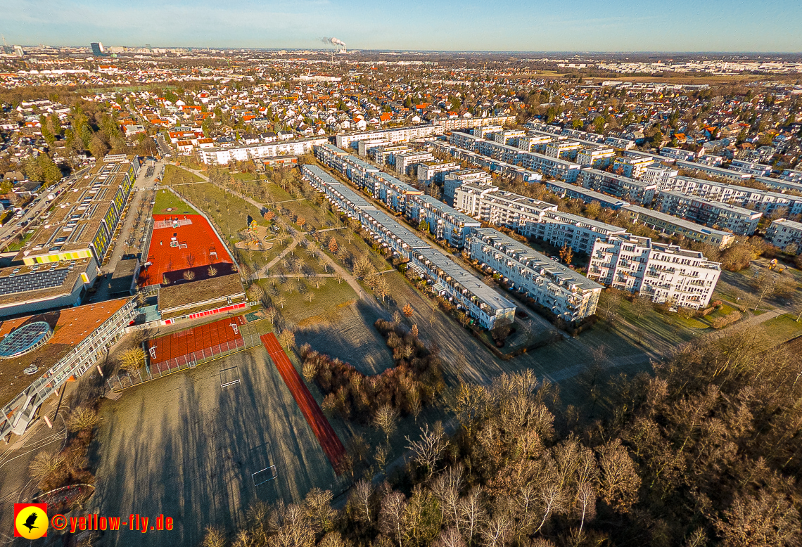 16.01.2023 - Luftbilder vom Marx-Zentrum und Gartenstadt Trudering